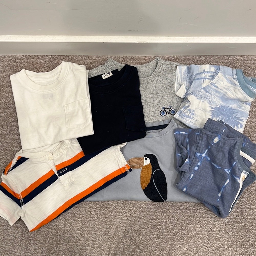Toddler boys t-shirts X 7 Gap, Anko